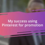 My success using Pinterest for promotion